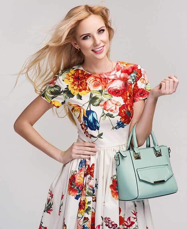 Fashion multi-color spring dress summer